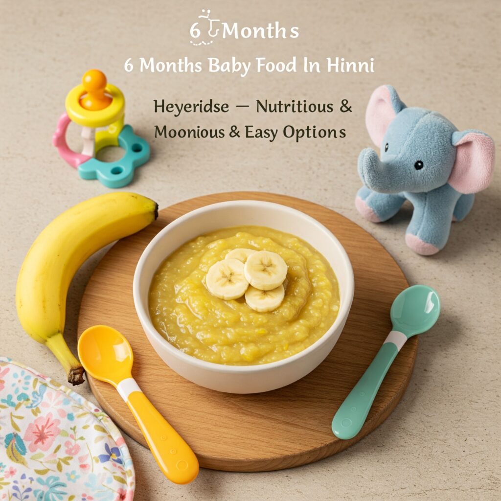 6 months baby food in Hindi
