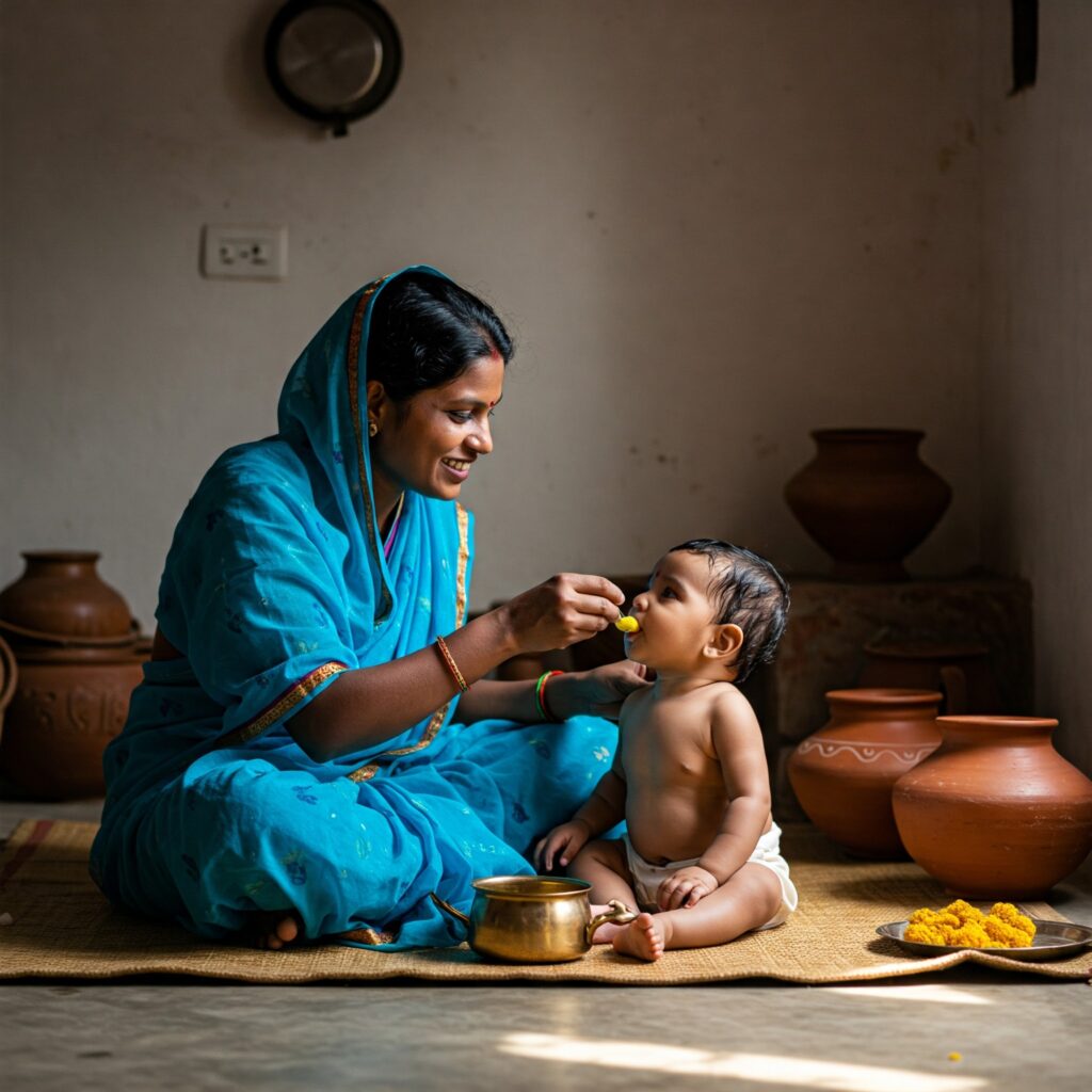 6 months baby food in Hindi