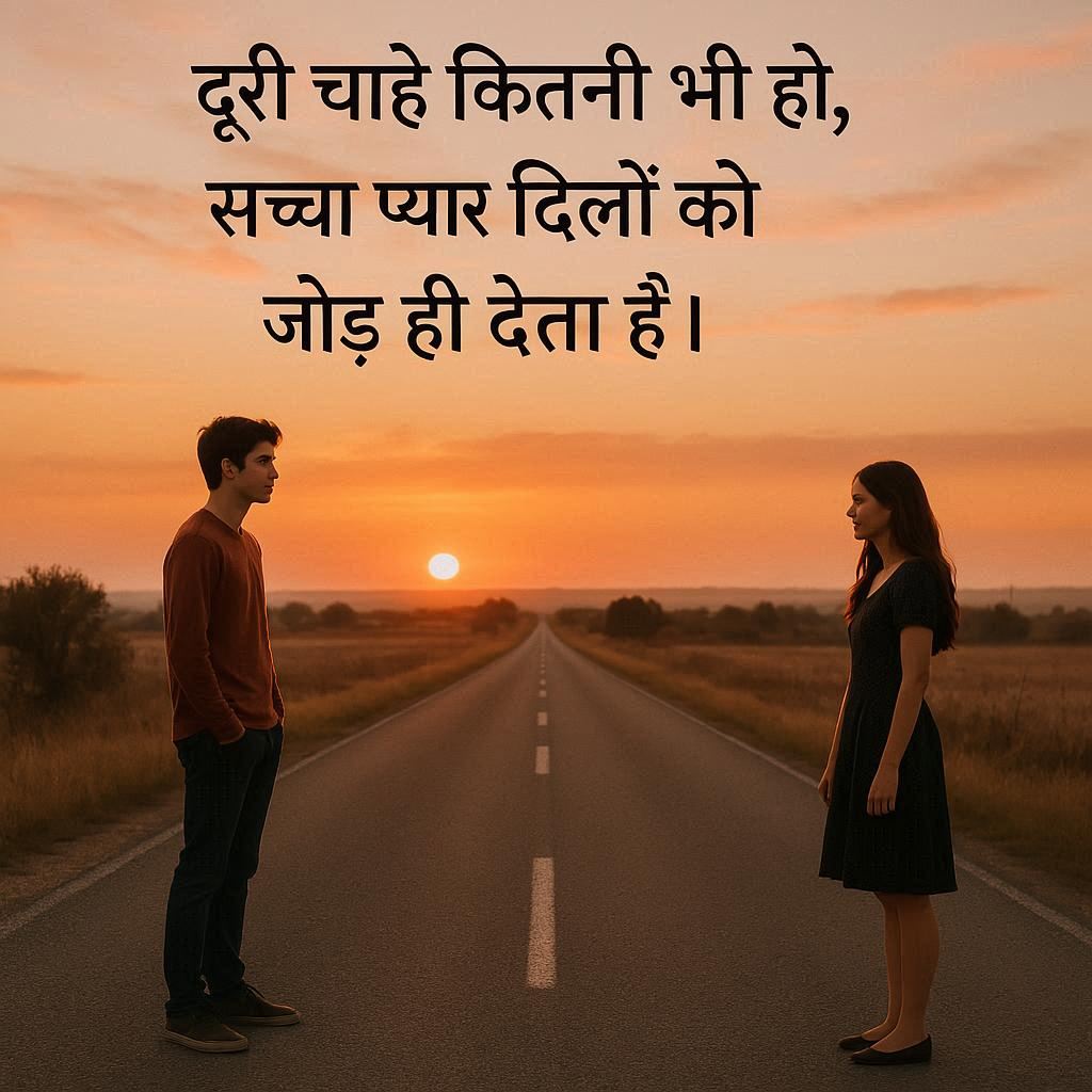 Long Distance Relationship Quotes in Hindi